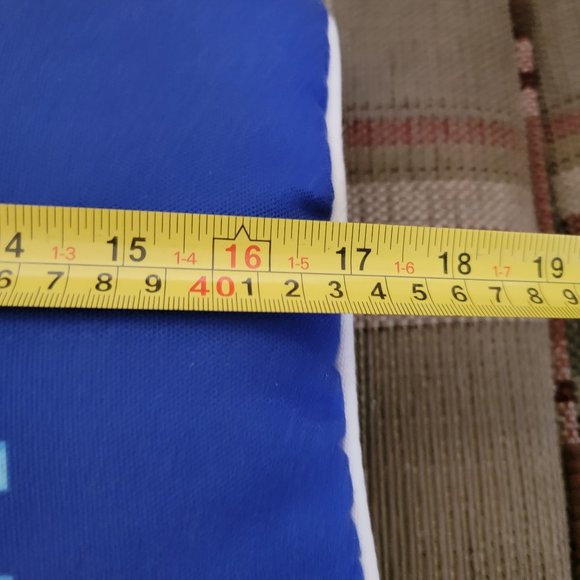 Disney Cruise Line Made In The USA Blue Pillow Festival Throw Pillow Comfort - Picture 6 of 7